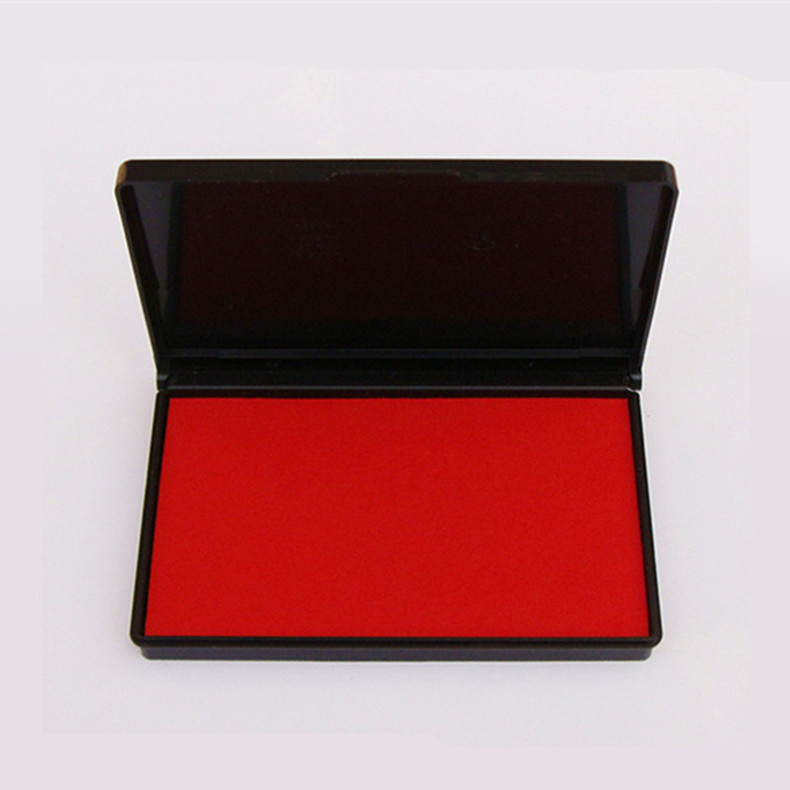 卓达9052 长方形手动印章用印台 110*70mm 红色 10个/盒